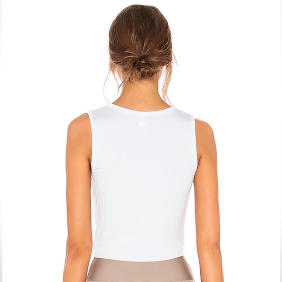 Alo Cover Tank, White Size Small. - Picture 3 of 5